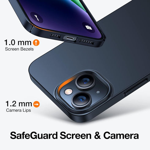 TORRAS Slim Fit for iPhone 14 Case/iPhone 13 Case, Ultra-Thin Sturdy Protective Cover with Anti-Scratch & No Fingerprint Hard Plastic Super Slim P...