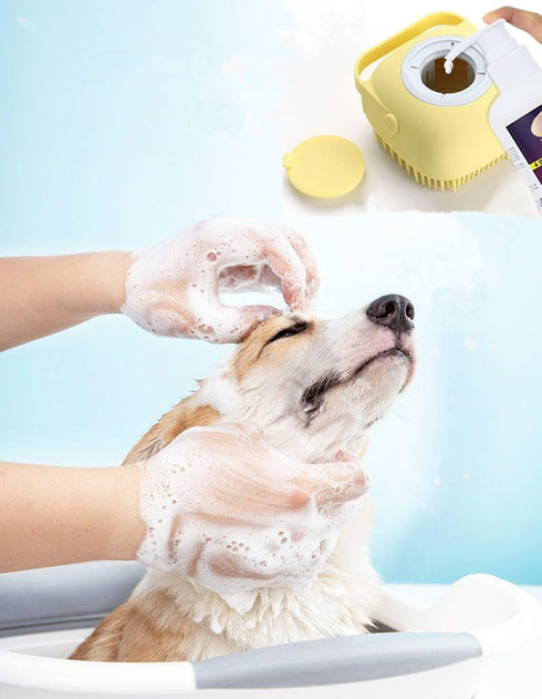 Dog Bath Brush/Dog Grooming Brush/Dog Shampoo Brush?Dog Scrubber for Bath with Pet Toothbrushes for Long Short Haired Dogs Cats Shower...