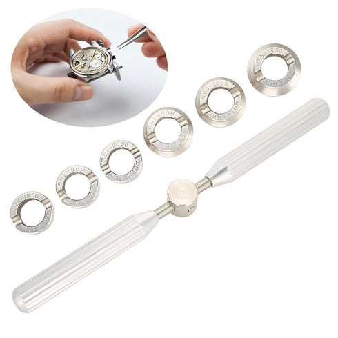 Watch Back Case Cover Opener,Watch Case Spanner Wrench, Watch Back Remover, Closer Remover Dies Repairer Tool Set for...