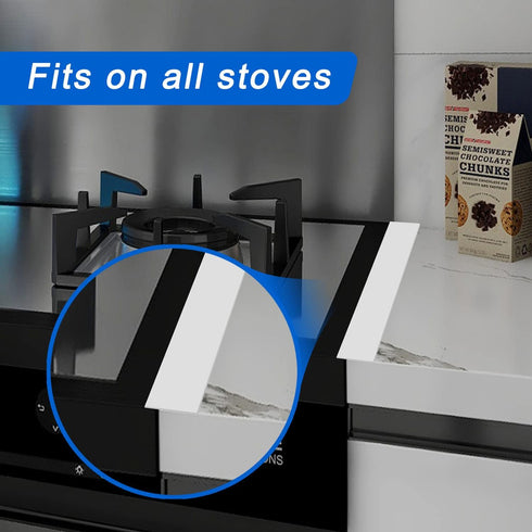 Silicone Stove Counter Gap Cover (2 Pack),Easy Clean Heat Resistant Wide & Long Kitchen Stove Gap Filler,Seals Spills Between Counters, Oven, Stov...