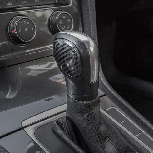 JINZHAO Stainless Steel Car Styling Gear Shift Knob Gear Head Cover Replacement for Golf Jetta Passat Tiguan Atlas Beetle GLI Eos CC GTI MK6 MK7...