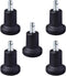 AAGUT High Profile Bell Glides Replacement for Office Chair, 7/16" x 7/8", Fixed Stationary Caster Wheel Glide, Matte Black Finish,Office Chair Wh...