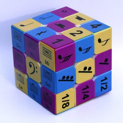 Speed Cube 3x3x3 Music Notes Design Magic Cube Puzzle,IQ Games Puzzles Relief Effec Gift Music Lovers Kids Adult Toys,5.6cm/2.2"...