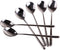 Korean Stainless Steel Rice Soup Iced Tea Spoon Coffee Spoon Cold Drink Spoon Fruit Juice Long Ice Scoop Long handle Great Circle 3Pcs...