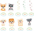 12 Pcs Dog Paw Prints Puppy Hanging Swirls Ceiling Streamers Decorations, for Dog Paw Prints Birthday Party Favors Supplies and Baby Shower Decora...