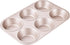 Muffin Cake Pan, 6-Cavity Non-Stick Cupcake Pan Bakeware for Oven Baking (Champagne Gold)...