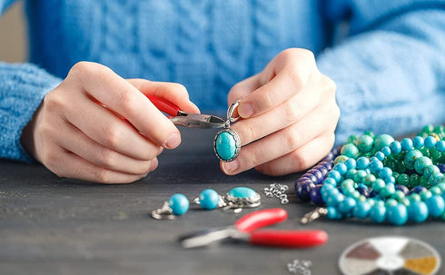 Mandala Crafts Crimp Beads for Jewelry Making – Bead Stopper Crimping Beads for Jewelry Making and Beading - Bead Crimping Kit 3000 PCs Silver 1.5...