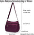 Nylon Crossbody Bags for Women Multiple Pockets Shoulder Handbag Casual Lightweight Waterproof Tote Purse...