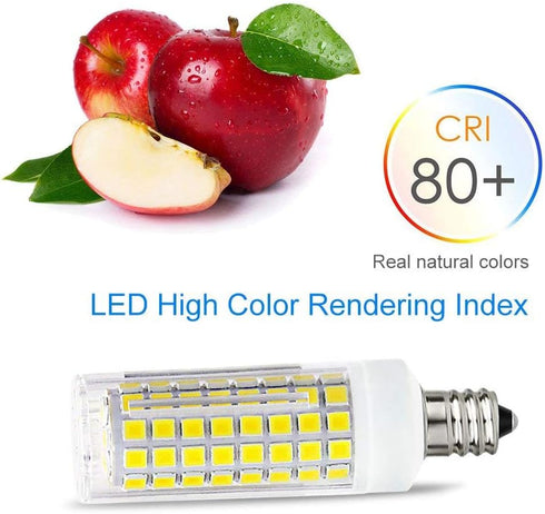 10W E12 LED Corn Light Bulb(4 Pack)E12 Dimmable 100 Watt Equivalent Bulb 1000LM 6000K Chandelier Bulbs Decorative Candle E12 Base for Home Lightin...