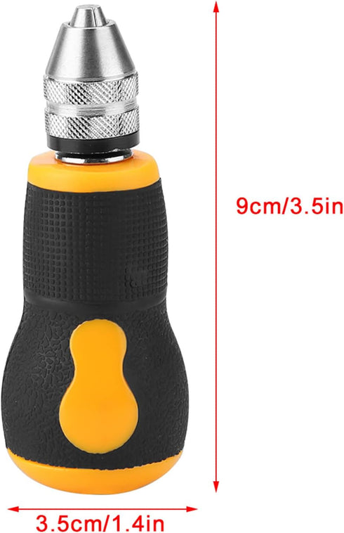 Micro Mini Hand Drill, Portable Hand Drill Tool Set with 10 Drill Bits 0.8-3.0mm Precision Pin Vise Woodworking Hand Drill for Model Jewelry Walnu...