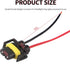 H8 H11 880 881 Male Socket Adapter Connector Wiring Harness&Female Adapter Wiring Harness Sockets Wire Compatible with Headlights or Fog Lights 2S...