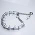 Chrome Plated Prong Dog Collar,no Pull Dog Prong Collar with Spikes,Choke Collar for Dogs Pinch Training Collar (4.0 * 28in)...