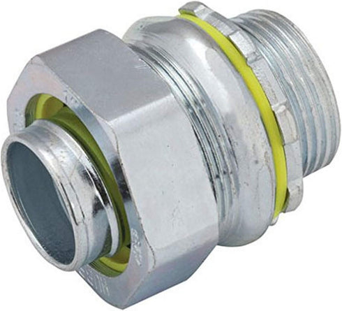 RACO 3405-8 Connector, Liquid Tight, Straight, Flex and Type B Flex, Uninsulated, 1-1/4-Inch Gray...