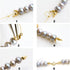 100 Pcs 18K Gold Crimp Beads for Jewelry Making - 4mm Crimp Bead Covers, Knot Covers for Jewelry Making, Knot Covers Clamshell Fold-Over Bead Cove...