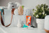 Keller’s Corner Baby Diaper Caddy Organizer Gray Large & Small Pouch / Portable Holder Bag for Changing Table & Car / Nursery Storage Bin / Newbor...