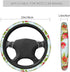 Flower Butterfly Steering Wheel Cover Women Girl Car Accessories Interior Universal 15 Inch Auto Anti-Slip Steering Wheel Protector for Truck SUV ...