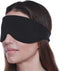 Happyluxe Escape Sleep Mask - Buttery Soft Airplane Eye Mask for Sleeping or Napping in Bed. Machine Washable. - Jet Black, Made in USA...