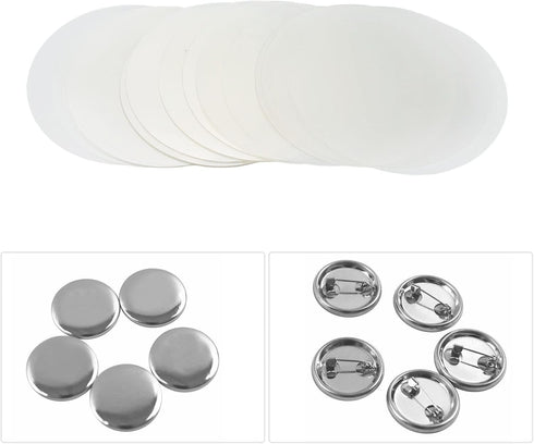 Mrisata Badge Protective Film Badge Button Film Badge Maker Film Plastic Circle Mylars 200 Sheets Transparent Badge Film Clear PVC Multi Purpose B...