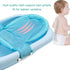 Baby Bath Tub Portable Non-slip Mesh Bathtub Newborn Infants Toddlers Spine Protection Pad Folding Bath Mat Bath Tub Seat Support Baby Sink Bath P...