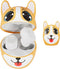 Coby Children’s Bluetooth Wireless Earbuds – “Chloe The Corgi” Character Rechargeable Earbuds, 24-Hour Total Play Time, Water-Resistant, Button Co...