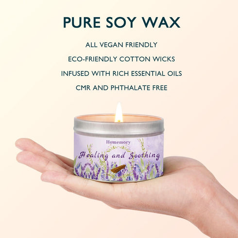 Candles for Home Scented, Lavender & Jade Sandalwood Scented Candles for Women| Men, Natural Non-Toxic Soy Candles with Essential Oils, Aromathera...