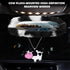 JINGSEN11 Pieces Fluffy Car Accessories Set,Fluffy Cow Print Plush Steering Wheel Covers for Women Soft Fleece Handbrake Cover Shift Cover Car Tri...