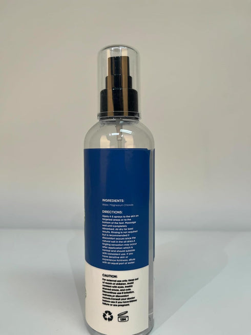 Fidus 100% Pure Magnesium Oil Spray - Big 8 fl oz Topical Magnesium Chloride for feet, Organic Natural Magnesium Spray from Ancient Zechstein Seab...