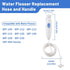 Replacement Hose and Handle Parts Compatible with Waterpik Water Flosser WP-100 WP-140 WP-150 WP-900 Series Oral Irrigator, Plastic Handle, Oral H...