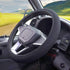 Breathable Stretch Elastic Steering Wheel Cover, Cool in Summer and Warm in Winter, Soft Microfiber Ice Silk Cloth Fabric, Universal 14.5-15 in, F...
