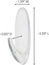 Command 6-packages of Large Hook, Decorate Damage-Free, Holds 4 lbs (17093CLRES)...