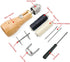 Professional Sewing Awl Hand Stitcher Repair Tool Kit for Leather and Heavy Fabrics with 2PCS Needles, 1PC Coil and Yarn/Threads...