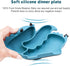 Silicone Suction Plate for Toddlers - Self Feeding Training Divided Plate Dish and Bowl for Baby and Toddler, Fits for Most Highchairs Trays (Dark...