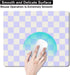 Pastel Purple Checkered Mouse Pad, Cute Boho Mousepad for Home Office, Anti-Slip Rubber Mice pad for Computer & Laptop, 9.5x7.9 inch, Pink Pattern...