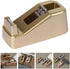 Washi Tape Cutter Office Tape Dispenser Portable Tape Holder Non-Skid Desktop Tape Dispenser Tape Roll Dispenser for Tape Cutter Golden Small Busi...