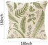 Throw Pillow Covers Green Leaf Floral in Vintage Style Leaves and Herbs Botanical Boxwood Seeded Eucalyptus Fern Maidenhair Pillow Case 18x18 Inch...