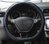 Mayco Bell Flat Bottom Steering Wheel Cover Anti-Slip,Safety,Soft,Breathable,Durable,Full Surround,Comfortable Grip Microfiber Leather (D-Shape, B...