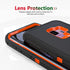 Case for Galaxy S9 Plus, Heavy-Duty Tough Rugged Shockproof Drop Protective Cover Cases for Samsung Galaxy S9 Plus, Black+Orange...