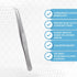 Lab Tweezers High Precision Forceps, 6" (15.2 cm), Fine Strong Curved Point tweezers, Stainless Steel...