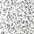 600 PCs 7mm Letter Beads Set DIY Black White Acrylic Alphabet Letter Cylinder Column Beads for Jewelry Making, Bracelets, Necklaces, Key Chains (W...