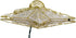 Kurt Adler UL1881 10 Light 8.5-Inch Gold Reflector Star Treetop...