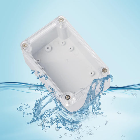 160x110x90mm ABS Plastic Junction Box, Waterproof IP65 Electrical Enclosure Box Universal Project Connection Box with PC Transparent Clear Cover 6...