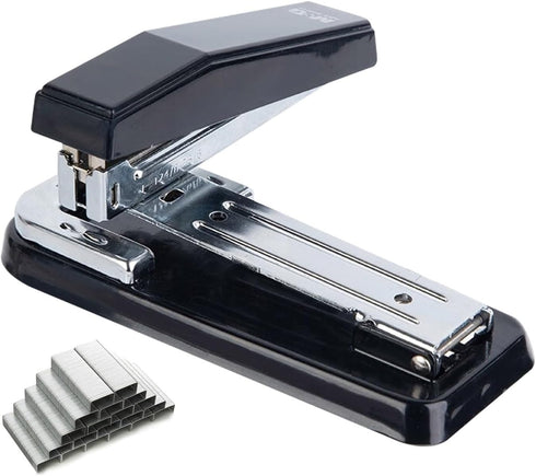 M&G Desktop Stapler Portable Stapler with 50 Sheet Capacity, 360 Rotation Design, Two Binding Modes, Classic Stapler with 1000 Staples, Durable St...