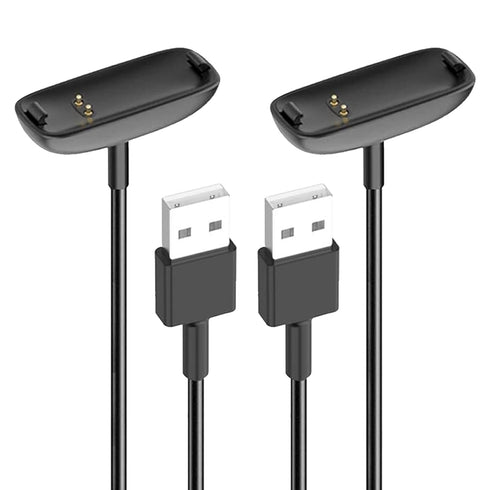 Threeeggs 2 Pack Charger for Fitbit Inspire 2 USB Charging Cable Dock Cord 3.3 ft / 100cm...