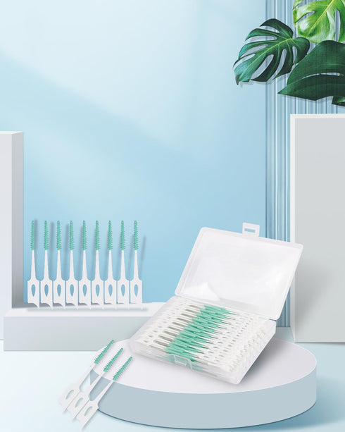 300 PCS Soft Toothpick, Dental Toothpicks Brush Between Teeth, Disposable Dental Picks for Teeth Cleaning, interdental Picks Teeth Cleaning Tool, ...