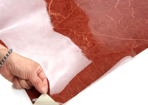 ROSEROSA Peel and Stick PVC Faux Marble Self-Adhesive Wallpaper Covering Counter Top Shelf Liner Saint Laurant (PGF4709-1 : 2.00 Feet X 6.56 Feet)...