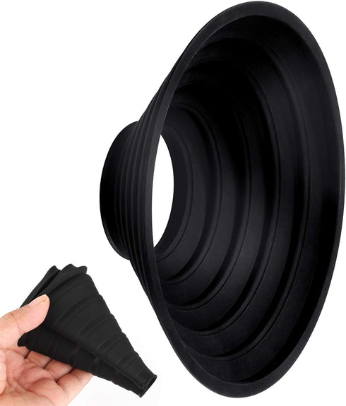 Lens Hood for Nikon Canon Pentax Sony Camera Lens, Ultimate Anti-Glass Anti-Reflective Silicone Rubber Collapsible Len Hood Take Reflection-Free P...
