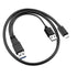 xiwai Type-C USB-C to USB 3.0 Male & USB 2.0 Dual Power Data Y Cable for Laptop & Hard Disk...