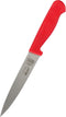 Meat Red Kitchen Knife – 6” Steak and Vegetable Knife - Razor Sharp Pointed Tip, Straight Edge - Color Coded Kitchen Tools...