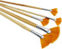 5Pcs/Set,Fan-Shaped Nylon Hair Short Wood Rod Brush Painting Drawing Supplies...