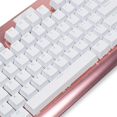 Granvela ABS Keycaps Set for Mechanical Keyboards, 104 Keys | for RGB Backlit | ANSI US-Layout | Campatible with 100% 75% 65% 60% MX Keyboard-Whit...